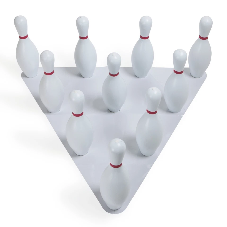 Juego de bolos deportivos Champion con 10 alfileres y pelota de goma de 5 lb para práctica Foto 2 de 4