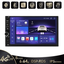 7" Double Din Car Stereo with Apple Carplay  Android Auto Play MP5 Radio 6 64GB