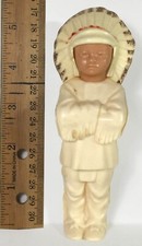 VIntage Plastic Indian Boy Chief Toy Premium Circa 1950's 