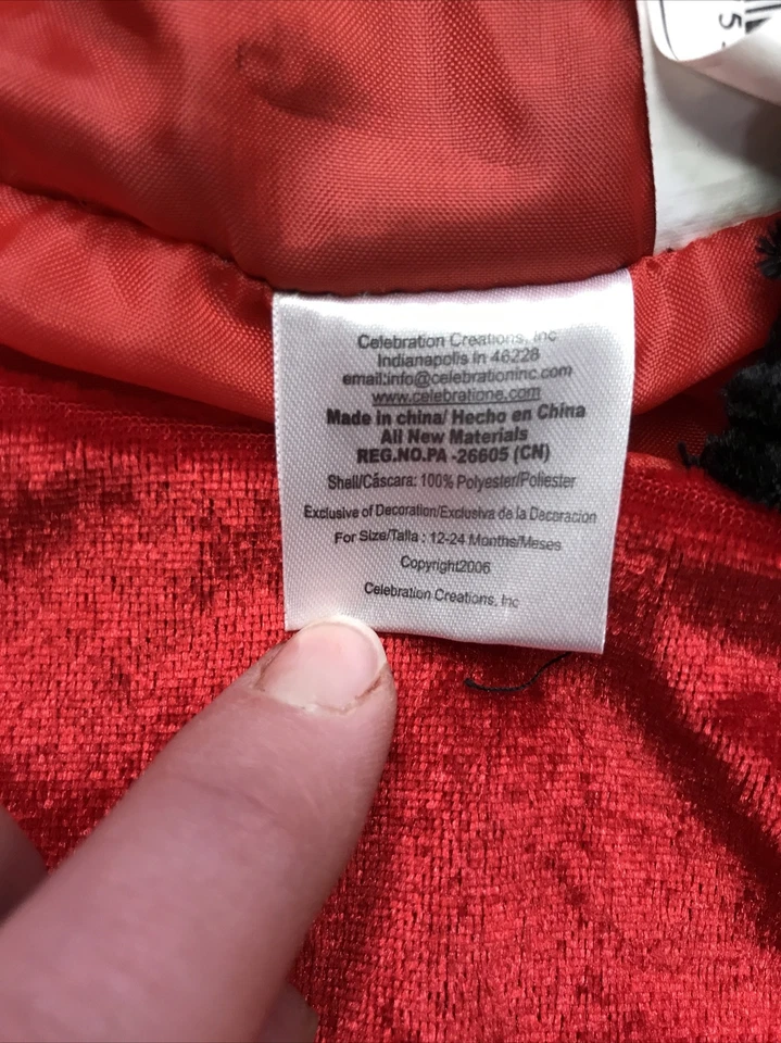 Plush Ladybug Halloween Costume Cos Play Child 12-24 Months - Cute! Fast Ship! - Image 4 of 4