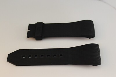 New Wyler Genève code R chronograph Black rubber strap bracelet