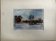 Franz Ehmke 1928-2018 DDR Painter Berlin Ice Skater Karower Teiche