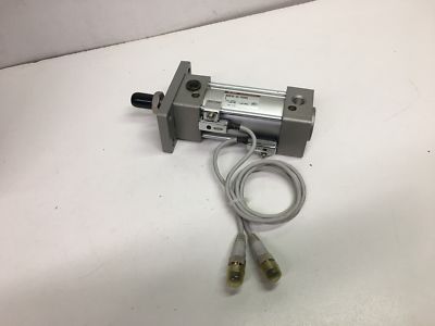 SMC Pneumatic Cylinder MDBF40-50-F5DWSC w/ 2 D-F5DW Sensors