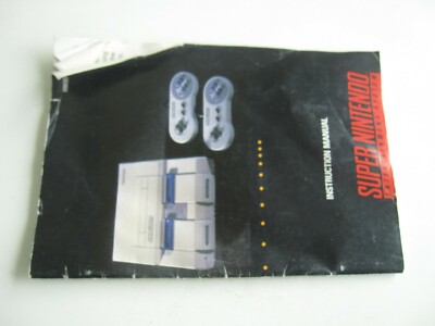 Super Nintendo Entertainment System SNES   Instruction Manual Booklet Only