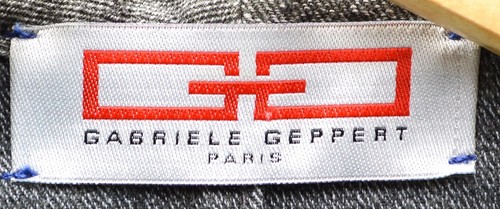Gabriele Geppert Paris France Vintage Light Jacket Womens Coat Gray Trench - Picture 2 of 12