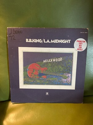 BB King - LA Midnight Vinyl LP ABC Records White Label Promo! VG+ Blues 1972