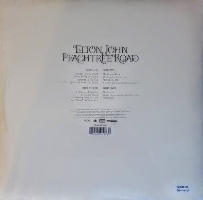 ELTON JOHN PEACHTREE ROAD - 180-GRAM VINYL 2-LP SET 