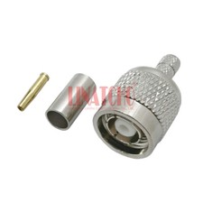 RG142 RG141 LMR195 RG58U Cable Coaxial Crimp RP TNC Male Connector Reverse Pin