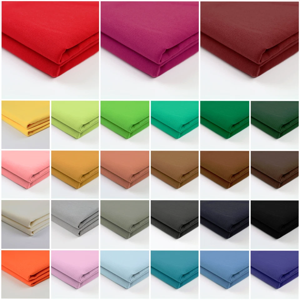 DIRECT HOME COLLECTIONS 100% Cotton Fabric Plain Material Lining Quilting Sheeting Clothing 150cm Wide