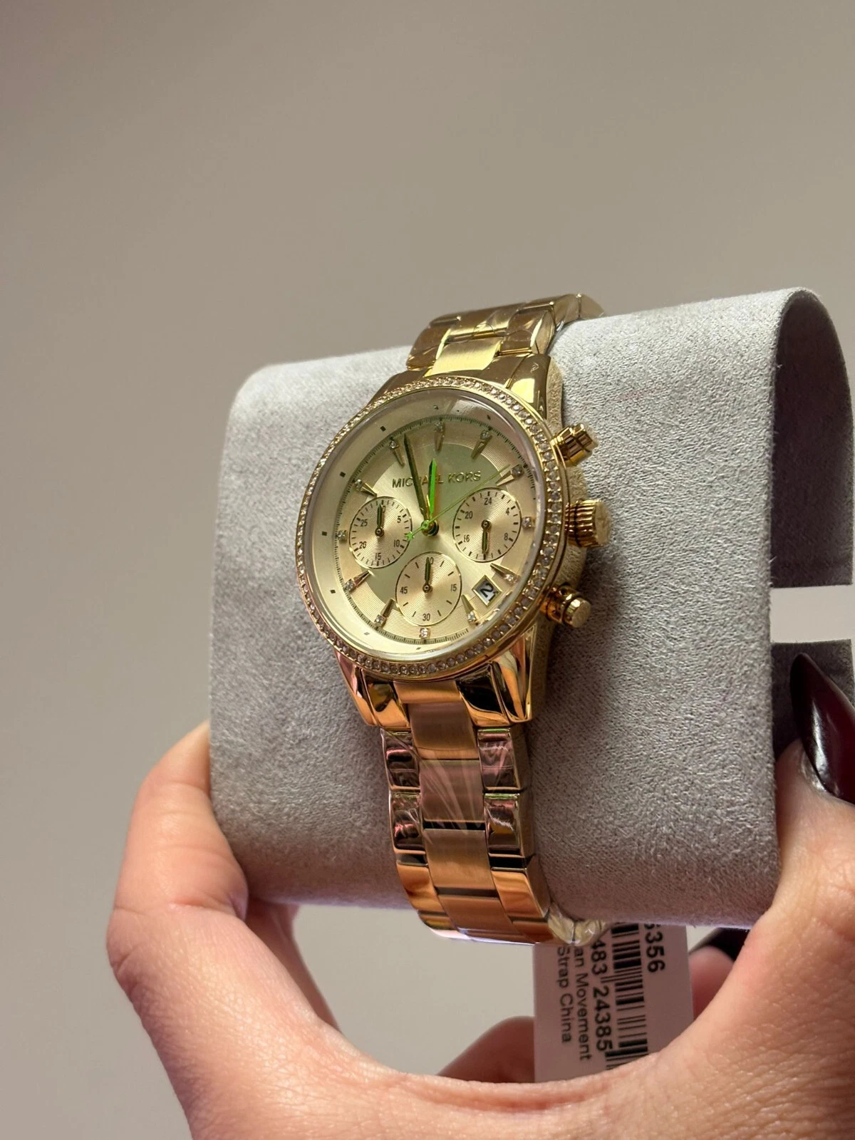 Orologio Mini Bryant Pavé tono oro Michael Kors