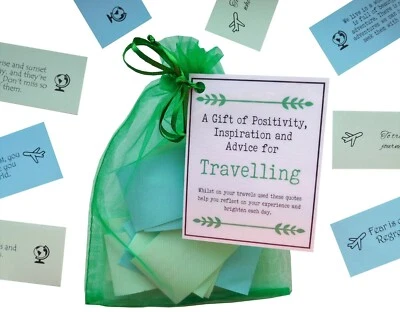 SMILE GIFTS UK Travelling Quotes Gift. Month of quotes for travelling. Bon Voyage Gift. Travel