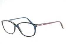 Authentic TOM FORD TF5316 092 Blue Demo Lens Eyeglasses 54 mm