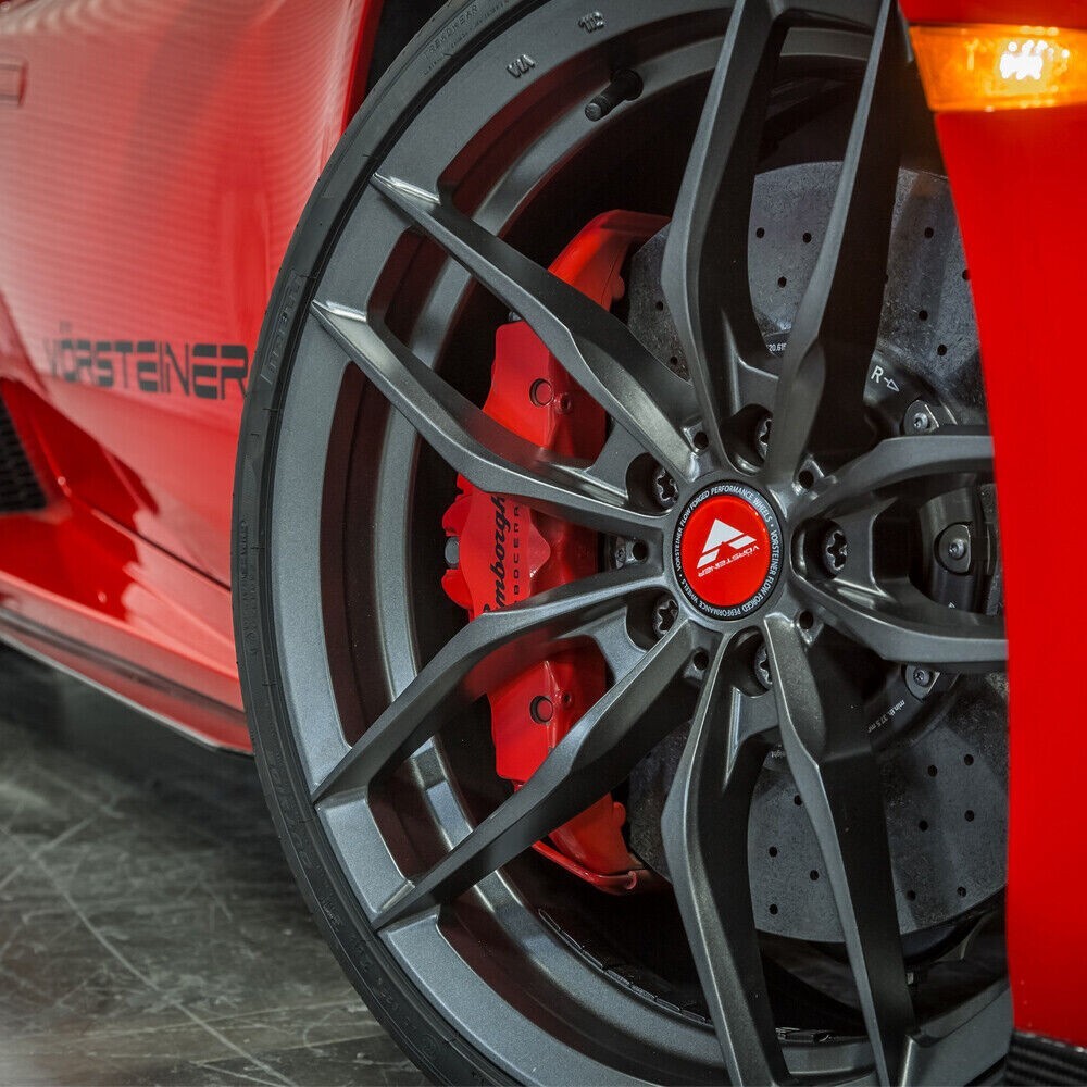 20/21'' Vorsteiner V-FF 105 Carbon Graphite Staggered Concave Wheels Lamborghini