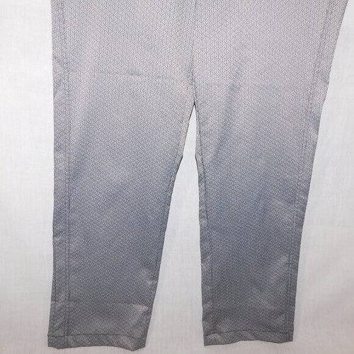 NVO by Lanctot Womens 10 Silver Black Patternered Golf Pants slacks - Picture 4 of 12