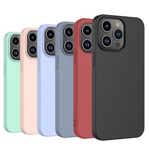Für iPhone 16 Pro Max 15 14 13 12 11 Silikon Hülle Handyhülle + Displayschutz - Bild 1 von 59
