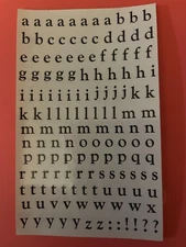 Creative Memories / Mrs. Grossman's NLA Giant Sticker - ABC/123 Black Lower