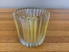 Indiana Clear Glass Paneled Votive Candle Holder #12353 New With Candle — photo 2