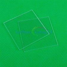 5PCS NEW Fused Silica Quartz Glass Sheet 37 37 1mm JGS1 Double Sided Polishing