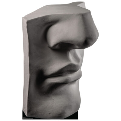 PLASTER FACE Large CARDBOARD CUTOUT Standup Standee Poster Mannequin Statue F/S