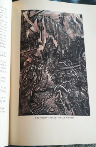 The NIBELUNGENLIED 1961 Heritage Press, German Myths / Legends, HC w/Slipcase - Picture 10 of 11