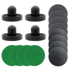Air Hockey Pucks and PaddlesBlack Air Hockey Puck PusherGoal Handles Paddles ...