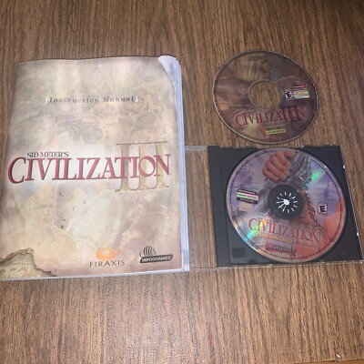 Sid Meier's Civilization III for PC CD-ROM Video Game 3 Disc