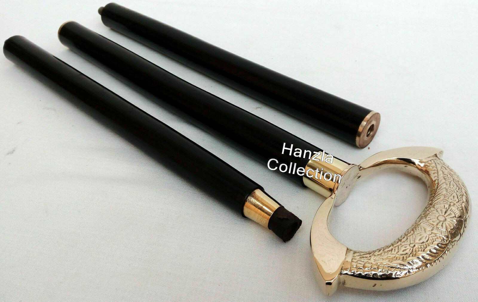 Solid Brass Steapunk Ring Head Handle Vintage Loo… - image 1