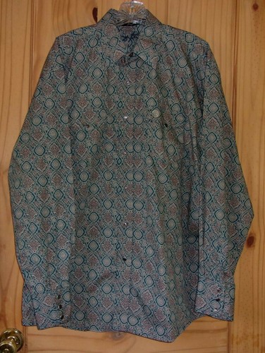 George Strait Teal \u0026 Brown Long Sleeve 