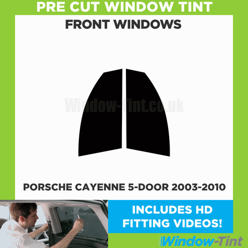Pre Cut Car Window Tint for Porsche Cayenne 5-door 2003-10 Front Windows Film - Picture 2 of 10