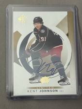 KENT JOHNSON 2024-25 UD SP AUTHENTIC LIMITED AUTOGRAPH HOCKEY AUTO Columbus