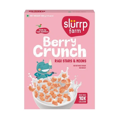 Slurrp Farm Berry Crunch Erdbeer Müsli 400g