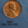 1961-P Lincoln Memorial Cent • #D905 • Buy 10 Get 40% off • Philadelphia Lincoln Memorial