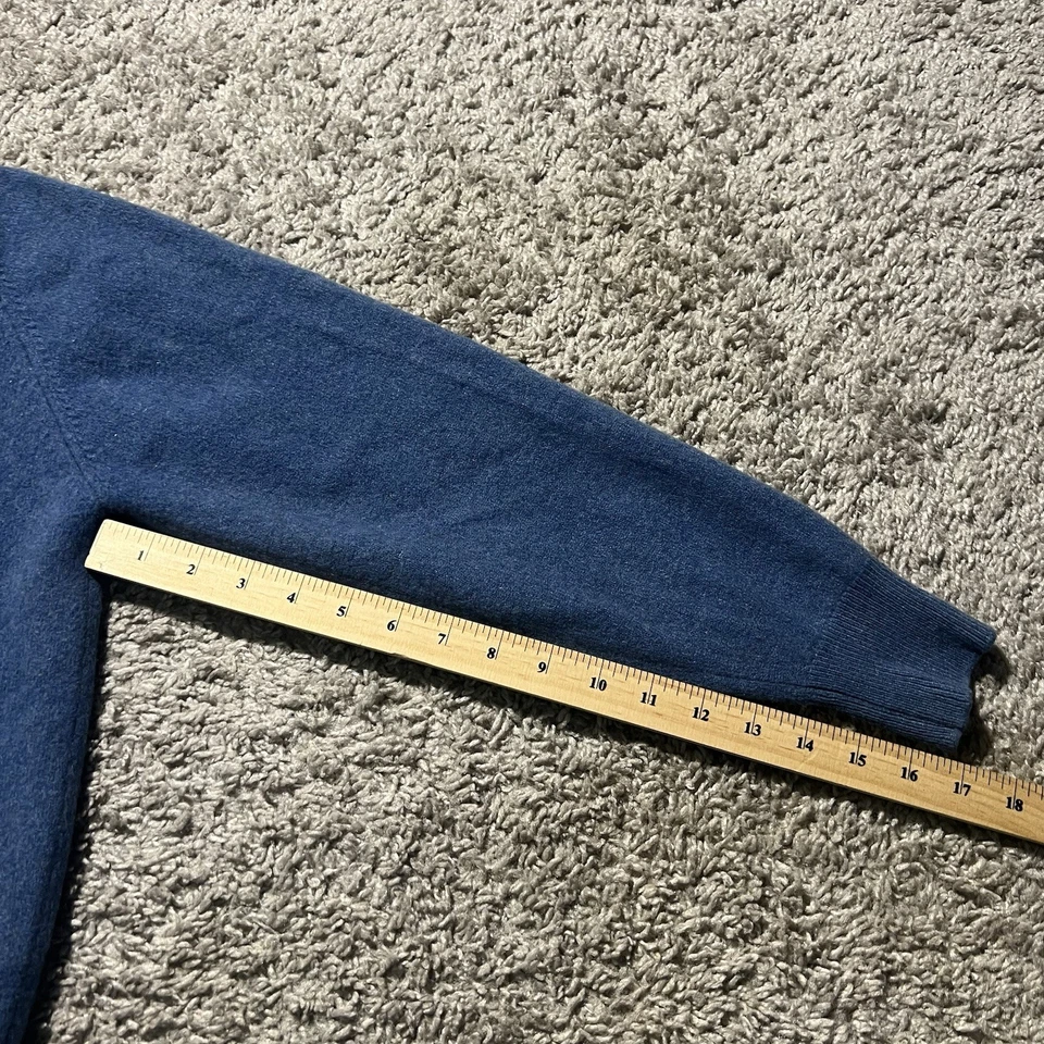 Настоящий винтажный кашемировый свитер пуловер Brooks Brothers 1960-е синий 44 размер Small Fit - Изображение 4 из 4