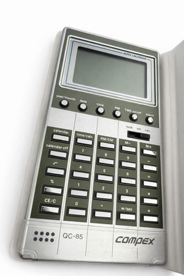 Vintage Compex QC-85 Computer Quartz Calculator Alarm Clock w/ NEW Original Box