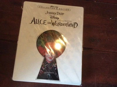 Alice im Wunderland [BLU RAY] Steelbook Tim Burton Johnny Depp - Bild 1 von 2