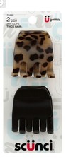 2x Hair CLAW CLIPS SCUNCI NO SLIP GRIP See Photo