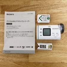 Sony HDR-AS100V Action Camera Full HD Waterproof Used Tested