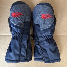 North Face 3T/3B Toddler Dry-Vent Mittens Blue And Grey NF0S34OL 173 751461