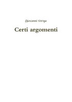 Giovanni Verga | Certi Argomenti | Taschenbuch | Italienisch (2017) | [.]