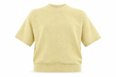 Sag Harbor Damen Pullover Pulli Größe M Beige Stehkragen Kurzarm Freizeit