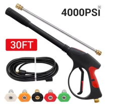 High Pressure Washer Gun Spray Wand 4000PSI w/ 5 Quick Connect Nozzles