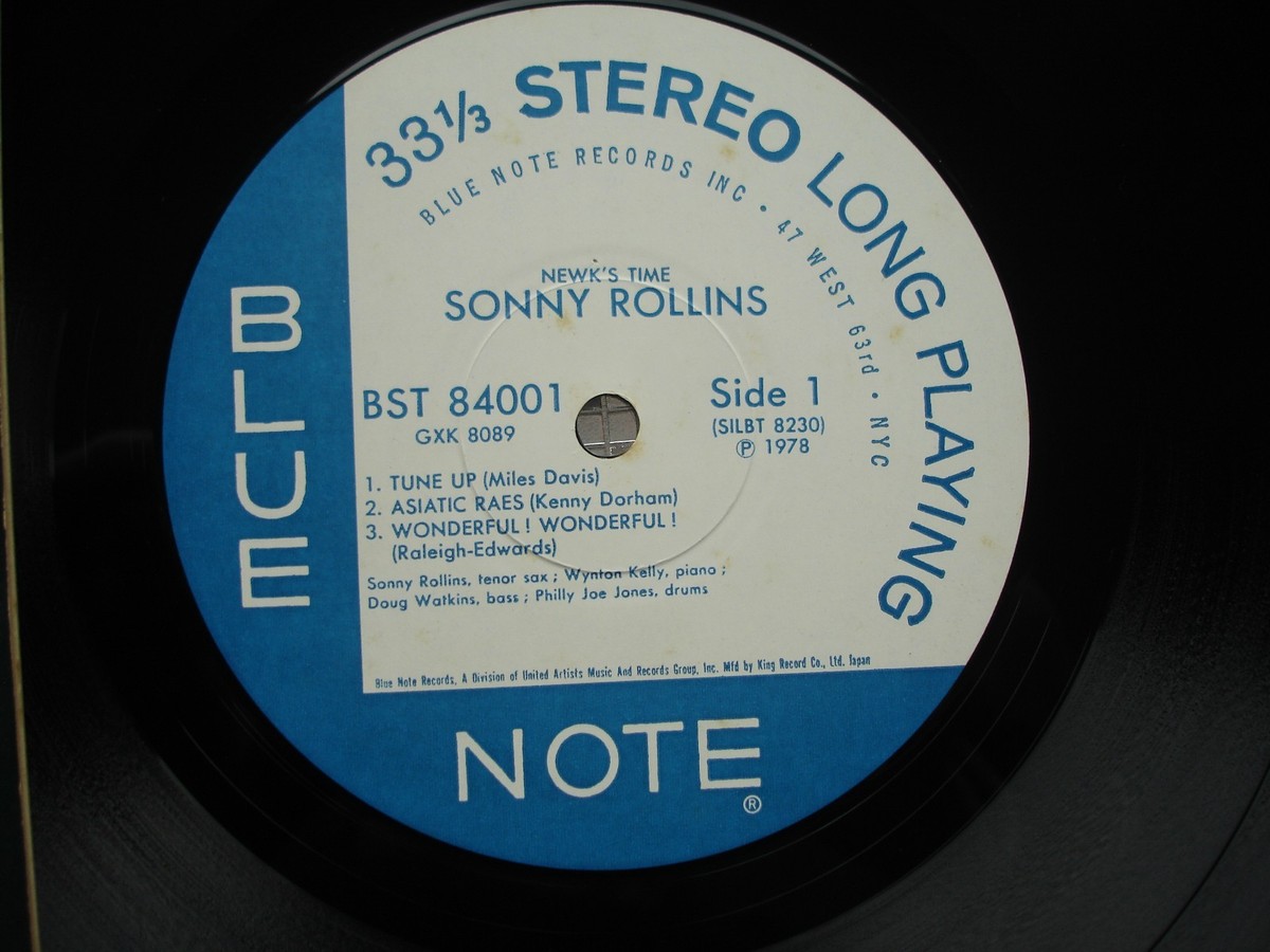 Sonny Rollins ~ Newk's Time ~ IMPORT LP Blue Note GXK 8089 / BST
