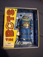 NIB Schilling Tin Bots Wind Up Super Robot - Z-Bot Design Blue