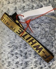 Authentic Off-White Industrial Belt, Yellow and Black, OFFWHITE BELT