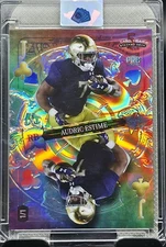 Audric Estime 2023 Wild Card 5 Draw Rainbow Lava Mirror 1/1 New Orleans Saints