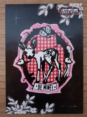 Rebella BE MINE Karte Postkarte Sammler Rarität