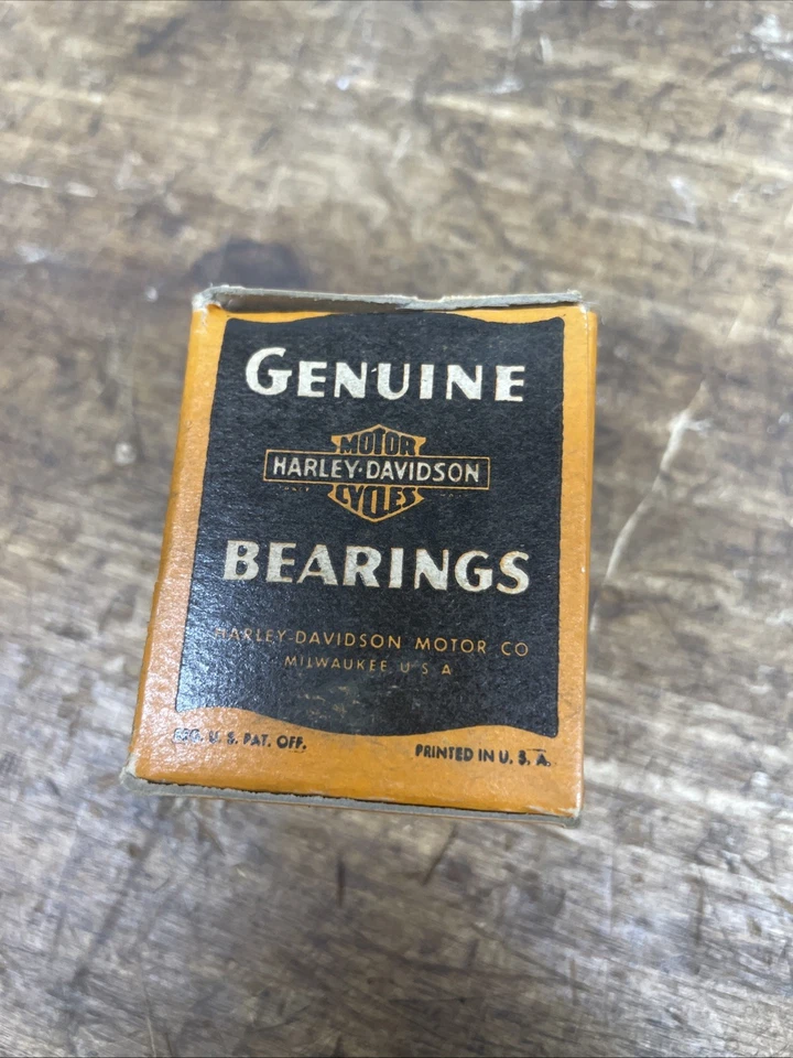 Juego de jaulas de rodamientos de varilla de conexión Harley 45 cabeza plana WL WLA Servicar G GE OEM NOS Foto 4 de 4