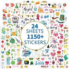 Planner Stickers 1150 New Monthly Daily Planners Vintage Multicolored
