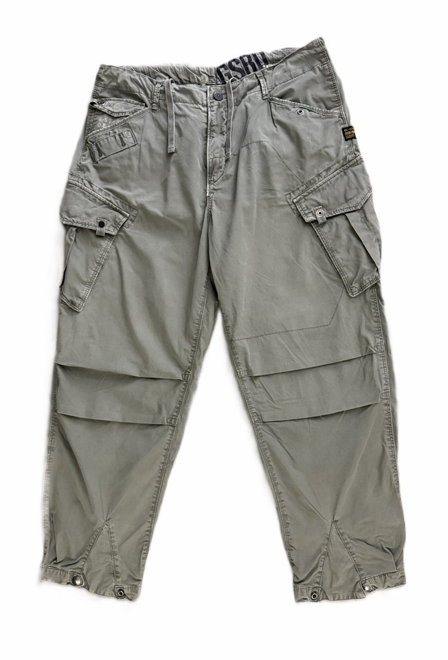 G-Star Raw Rovic Tapered LOOSE Cargo Parachute Pants Skaters/streetwear W32 L27