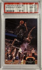 1992 Stadium Club #201 Shaquille O’Neal (RC) PSA 10 GEM MINT Rookie Magic